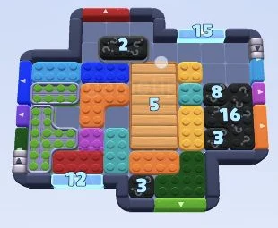 Target layout · Level 1477 · 3:04